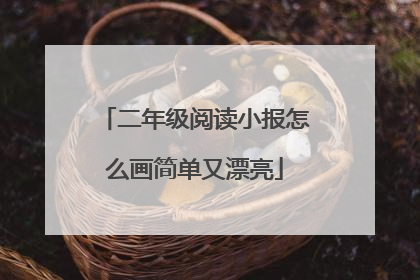 二年级阅读小报怎么画简单又漂亮