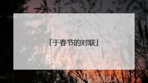 于春节的对联