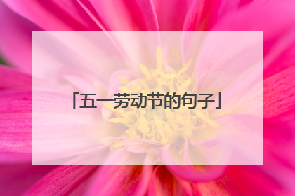 五一劳动节的句子
