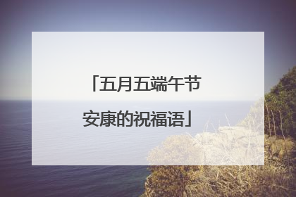 五月五端午节安康的祝福语