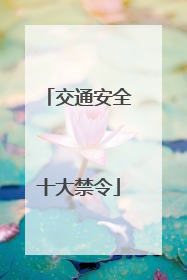 交通安全十大禁令