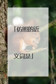 仿照的近义词是
