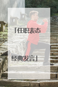 任职表态经典发言