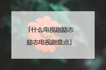 什么电视剧励志 励志电视剧盘点