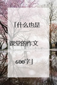 什么也是课堂的作文600字