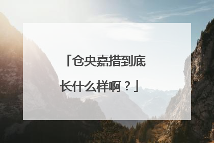 仓央嘉措到底长什么样啊?