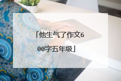 他生气了作文600字五年级