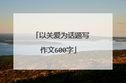 以关爱为话题写作文600字