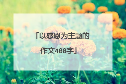 以感恩为主题的作文400字