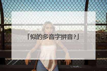 似的多音字拼音?