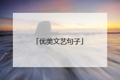 优美文艺句子