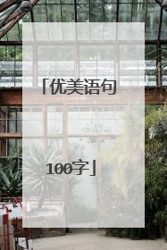 优美语句100字