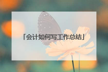 会计如何写工作总结