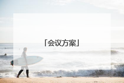 会议方案