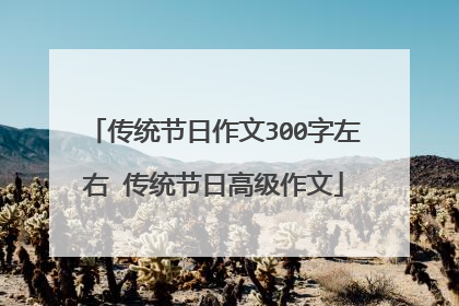 传统节日作文300字左右 传统节日高级作文