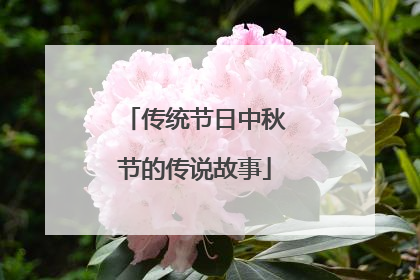 传统节日中秋节的传说故事