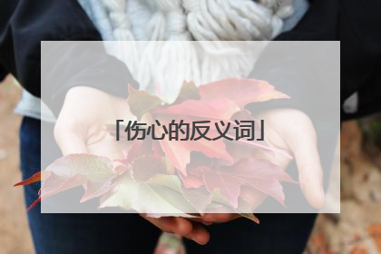 伤心的反义词