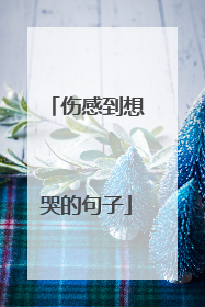 伤感到想哭的句子