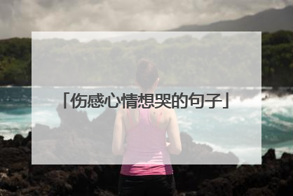 伤感心情想哭的句子