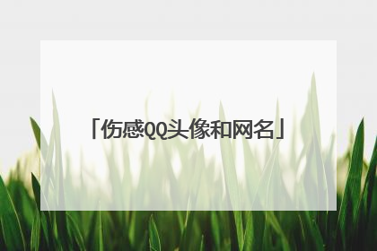 伤感QQ头像和网名