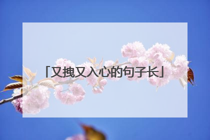 又拽又入心的句子长