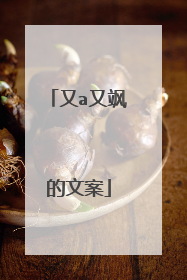 又a又飒的文案