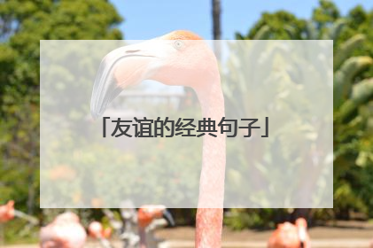 友谊的经典句子