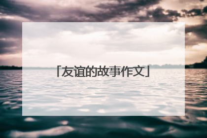 友谊的故事作文