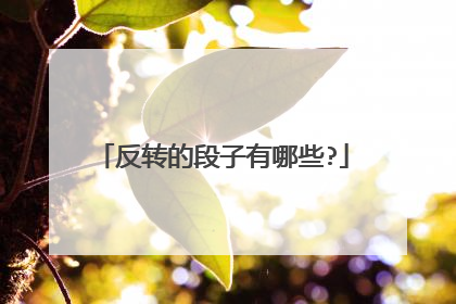反转的段子有哪些?