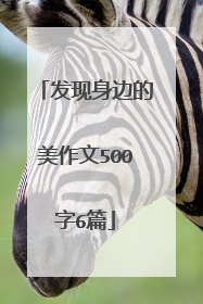 发现身边的美作文500字6篇