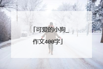 可爱的小狗_作文400字