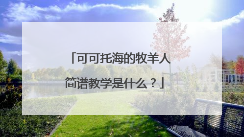 可可托海的牧羊人简谱教学是什么？