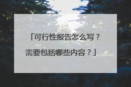 可行性报告怎么写？需要包括哪些内容？