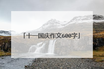 十一国庆作文600字