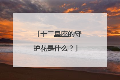 十二星座的守护花是什么？