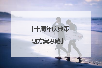 十周年庆典策划方案思路