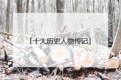 十大历史人物传记