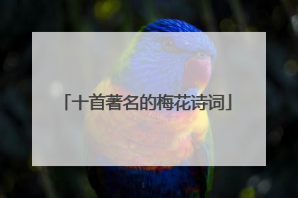 十首著名的梅花诗词