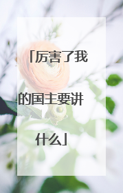 厉害了我的国主要讲什么