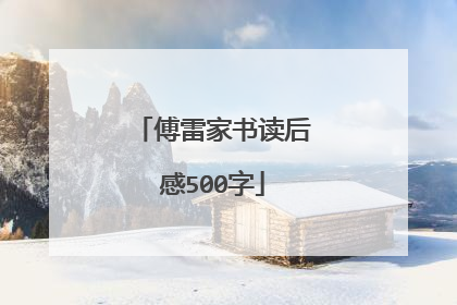 傅雷家书读后感500字