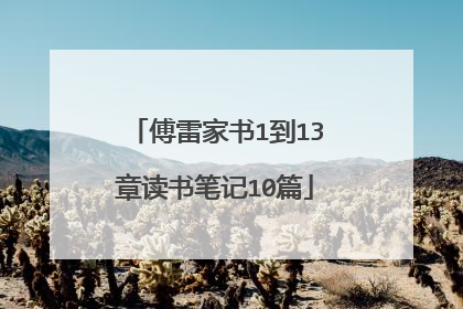 傅雷家书1到13章读书笔记10篇