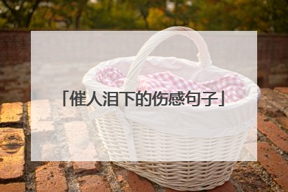 催人泪下的伤感句子