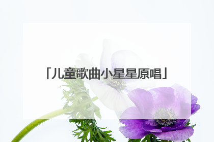 儿童歌曲小星星原唱