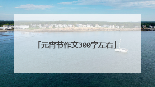 元宵节作文300字左右
