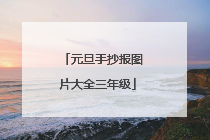 元旦手抄报图片大全三年级
