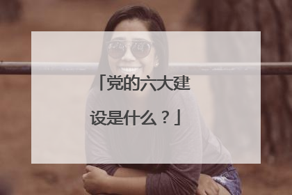 党的六大建设是什么？