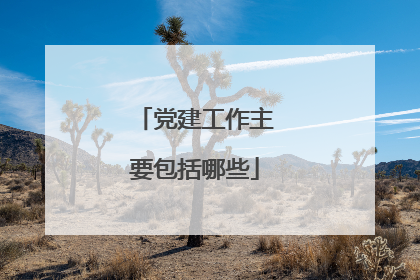 党建工作主要包括哪些