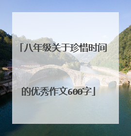 八年级关于珍惜时间的优秀作文600字
