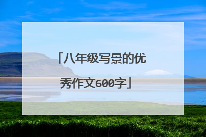 八年级写景的优秀作文600字