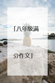 八年级满分作文